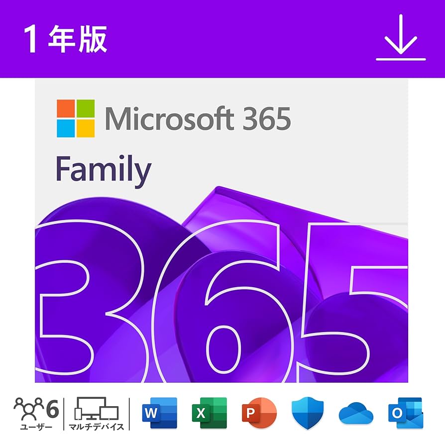 Microsoft - マイクロソフト Microsoft 365 Family プロダクトコード Amazon.co.jp: Microsoft 365 Family AI機能搭載 1年版